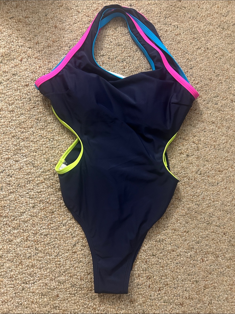 Blue One-Piece Swim